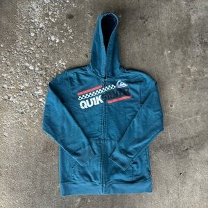 Y2K Quiksilver Zip Up Hoodie‎ Size L